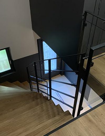 Escalier moderne et design sur mesure fabriqué par K-ESCALIERS