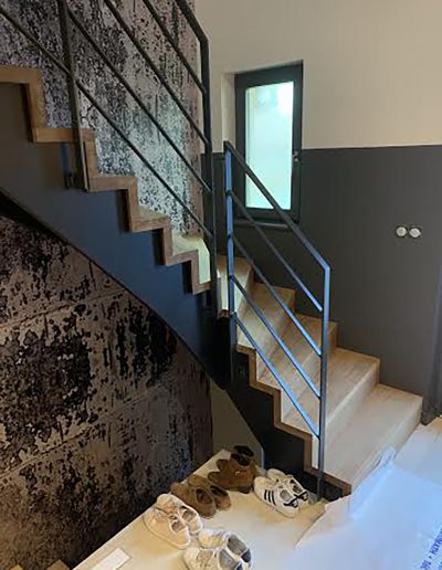 Escalier moderne et design sur mesure fabriqué par K-ESCALIERS