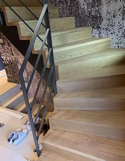 Escalier moderne et design sur mesure fabriqué par K-ESCALIERS
