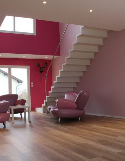 Escalier moderne et design sur mesure fabriqué par K-ESCALIERS