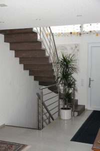 Escalier moderne et design sur mesure fabriqué par K-ESCALIERS
