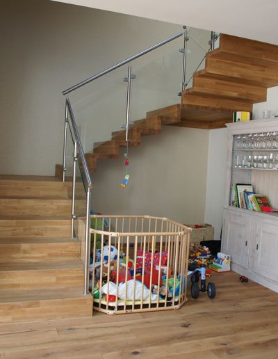 Escalier moderne et design sur mesure fabriqué par K-ESCALIERS