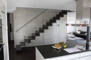 Escalier moderne et design sur mesure fabriqué par K-ESCALIERS