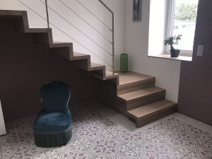 Escalier moderne et design sur mesure fabriqué par K-ESCALIERS