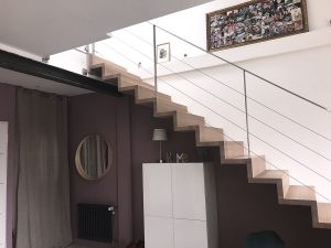 Escalier moderne et design sur mesure fabriqué par K-ESCALIERS