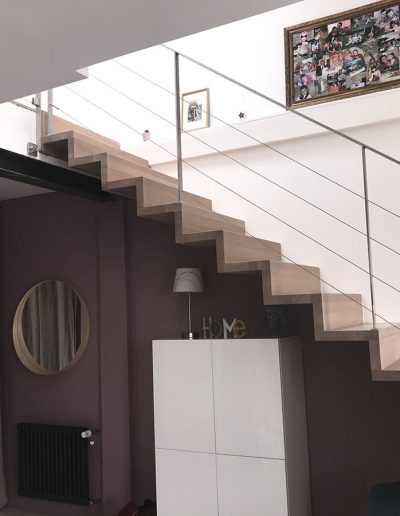 Escalier moderne et design sur mesure fabriqué par K-ESCALIERS