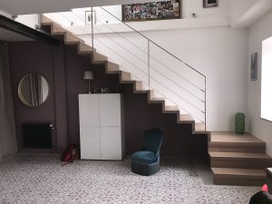 Escalier moderne et design sur mesure fabriqué par K-ESCALIERS