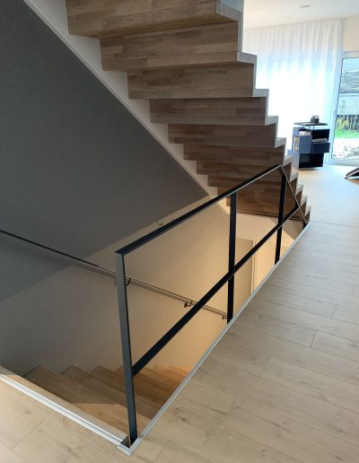 Escalier moderne et design sur mesure fabriqué par K-ESCALIERS