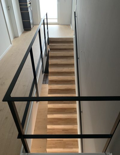 Escalier moderne et design sur mesure fabriqué par K-ESCALIERS