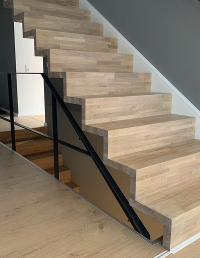 Escalier moderne et design sur mesure fabriqué par K-ESCALIERS