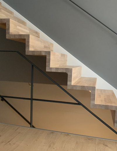 Escalier moderne et design sur mesure fabriqué par K-ESCALIERS