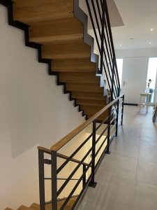 Escalier moderne et design sur mesure fabriqué par K-ESCALIERS
