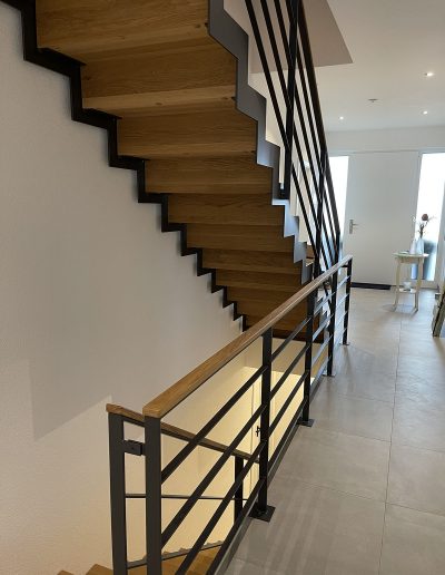 Escalier moderne et design sur mesure fabriqué par K-ESCALIERS