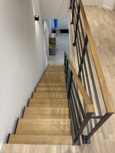 Escalier moderne et design sur mesure fabriqué par K-ESCALIERS
