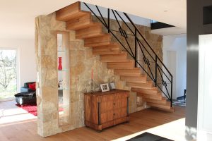 Escalier moderne et design sur mesure fabriqué par K-ESCALIERS