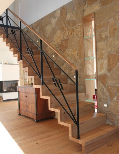 Escalier moderne et design sur mesure fabriqué par K-ESCALIERS