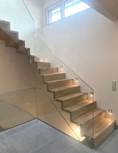 Escalier moderne et design sur mesure fabriqué par K-ESCALIERS