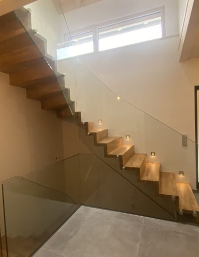 Escalier moderne et design sur mesure fabriqué par K-ESCALIERS