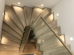 Escalier moderne et design sur mesure fabriqué par K-ESCALIERS