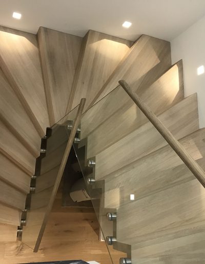 Escalier moderne et design sur mesure fabriqué par K-ESCALIERS