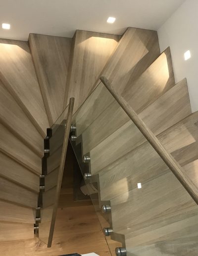 Escalier moderne et design sur mesure fabriqué par K-ESCALIERS