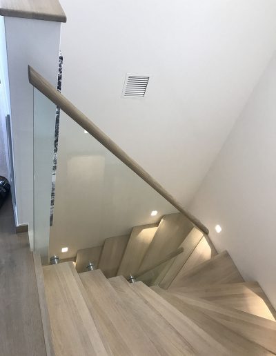 Escalier moderne et design sur mesure fabriqué par K-ESCALIERS