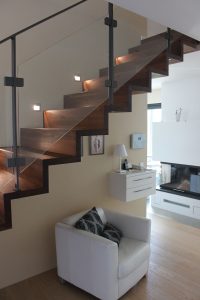 Escalier moderne et design sur mesure fabriqué par K-ESCALIERS