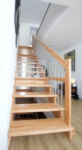 Escalier moderne et design sur mesure fabriqué par K-ESCALIERS