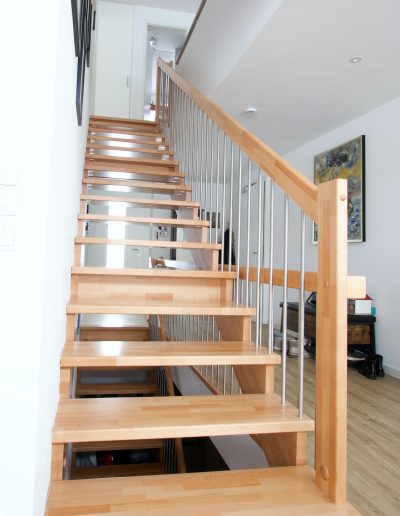 Escalier moderne et design sur mesure fabriqué par K-ESCALIERS