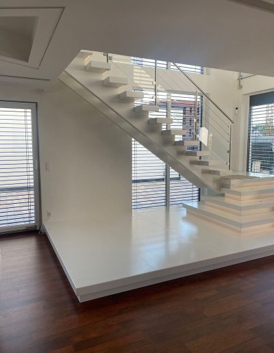 Escalier moderne et design sur mesure fabriqué par K-ESCALIERS