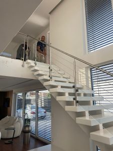 Escalier moderne et design sur mesure fabriqué par K-ESCALIERS