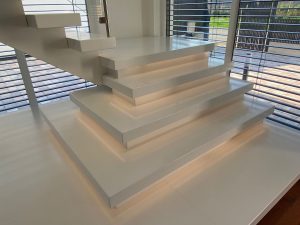 Escalier moderne et design sur mesure fabriqué par K-ESCALIERS