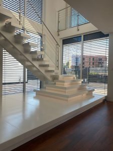 Escalier moderne et design sur mesure fabriqué par K-ESCALIERS
