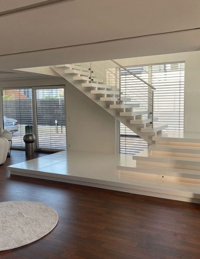 Escalier moderne et design sur mesure fabriqué par K-ESCALIERS